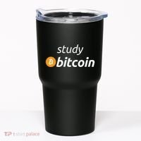 Study Bitcoin Famous Bitcoin Quote Tumbler thumb 0