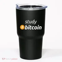 Study Bitcoin Famous Bitcoin Quote Tumbler thumb 0