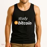 Study Bitcoin Famous Bitcoin Quote Tank Top thumb 3