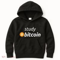 Study Bitcoin Famous Bitcoin Quote Kids Hoodie thumb 0