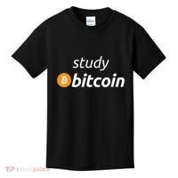 Study Bitcoin Famous Bitcoin Quote Kids T-Shirt thumb 0