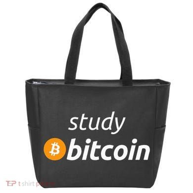 Study Bitcoin Famous Bitcoin Quote Tote Bag