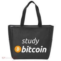Study Bitcoin Famous Bitcoin Quote Tote Bag thumb 0