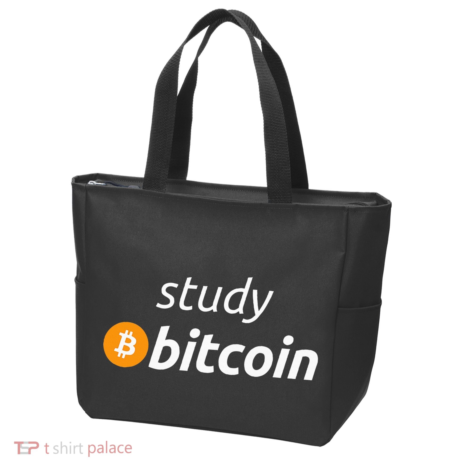 Study Bitcoin Famous Bitcoin Quote Tote Bag