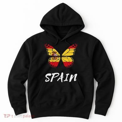 Spain Butterfly Flag España Pride Spanish Roots Hoodie
