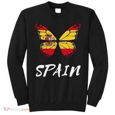 Spain Butterfly Flag España Pride Spanish Roots Sweatshirt