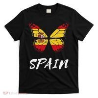 Spain Butterfly Flag España Pride Spanish Roots T-Shirt thumb 0