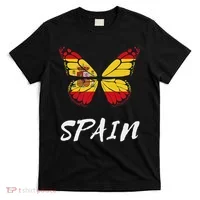 Spain Butterfly Flag España Pride Spanish Roots T-Shirt thumb 0