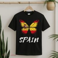 Spain Butterfly Flag España Pride Spanish Roots T-Shirt thumb 2