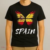 Spain Butterfly Flag España Pride Spanish Roots T-Shirt thumb 3