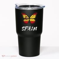 Spain Butterfly Flag España Pride Spanish Roots Tumbler thumb 0