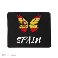Spain Butterfly Flag España Pride Spanish Roots Mousepad thumb 0