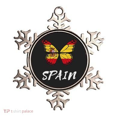 Spain Butterfly Flag España Pride Spanish Roots Ornament