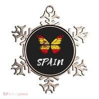 Spain Butterfly Flag España Pride Spanish Roots Ornament thumb 0