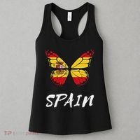 Spain Butterfly Flag España Pride Spanish Roots Women's Tank Top thumb 3