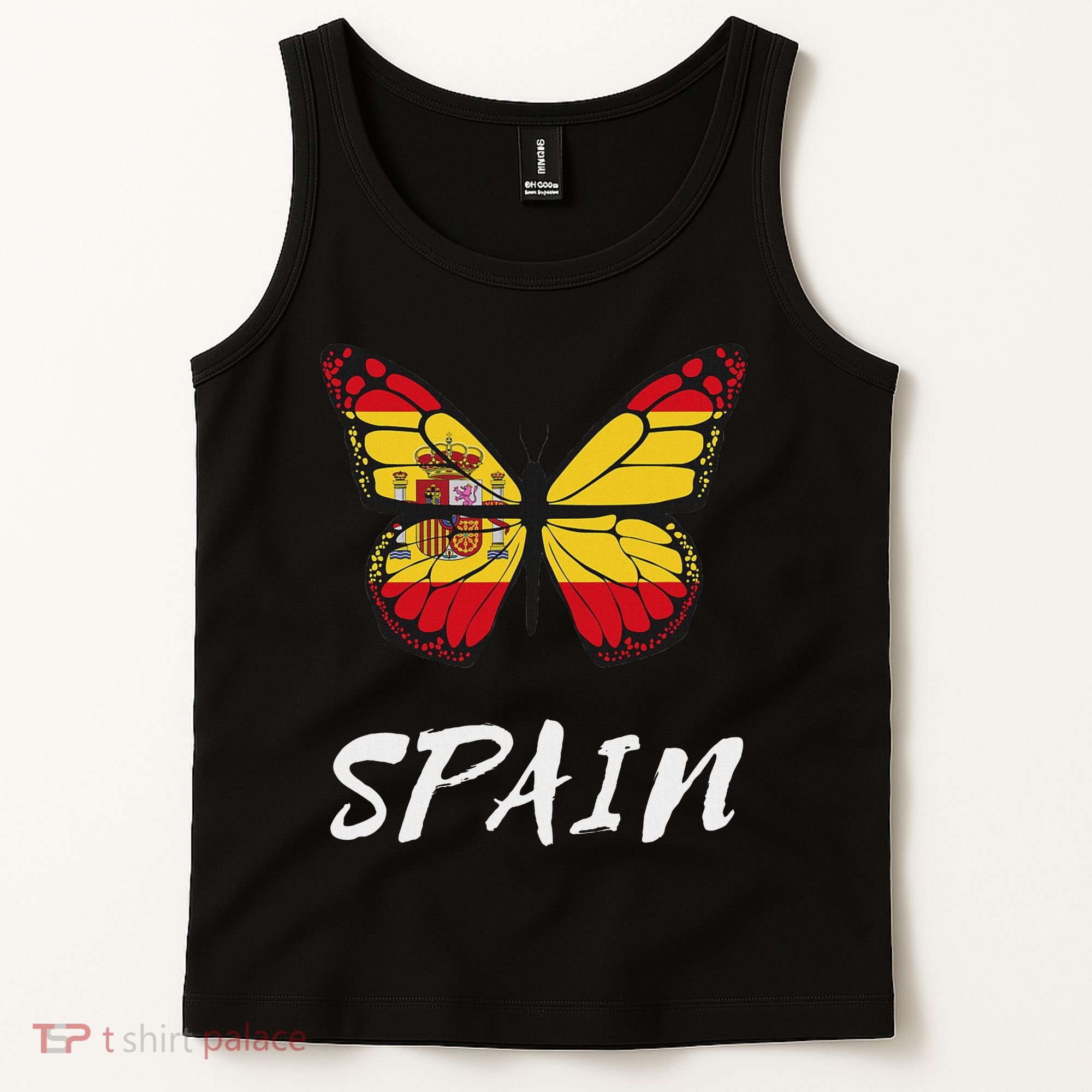 Spain Butterfly Flag España Pride Spanish Roots Tank Top