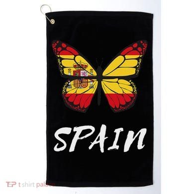 Spain Butterfly Flag España Pride Spanish Roots Golf Towel
