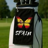 Spain Butterfly Flag España Pride Spanish Roots Golf Towel thumb 2