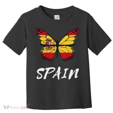 Spain Butterfly Flag España Pride Spanish Roots Toddler T-Shirt