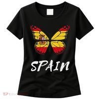 Spain Butterfly Flag España Pride Spanish Roots Women's T-Shirt thumb 0