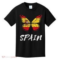 Spain Butterfly Flag España Pride Spanish Roots Kids T-Shirt thumb 0