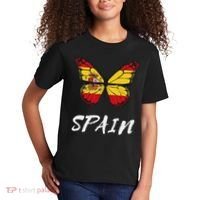 Spain Butterfly Flag España Pride Spanish Roots Kids T-Shirt thumb 2