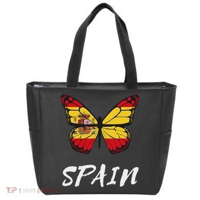 Spain Butterfly Flag España Pride Spanish Roots Tote Bag