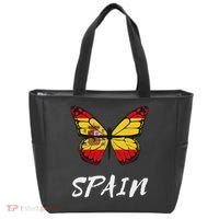 Spain Butterfly Flag España Pride Spanish Roots Tote Bag thumb 0