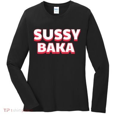 Sussy Baka Funny Sus Meme Women's Long Sleeve Shirt