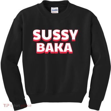 Sussy Baka Funny Sus Meme Kids Sweatshirt