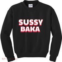 Sussy Baka Funny Sus Meme Kids Sweatshirt thumb 0