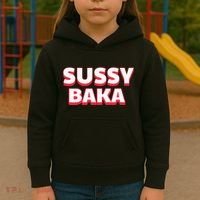 Sussy Baka Funny Sus Meme Kids Hoodie thumb 3