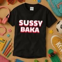 Sussy Baka Funny Sus Meme Kids T-Shirt thumb 3