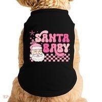 Santa Baby Festive Holiday Graphic Doggie Tank thumb 0