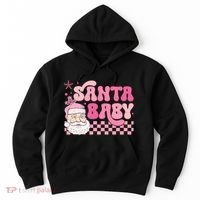 Santa Baby Festive Holiday Graphic Hoodie thumb 0
