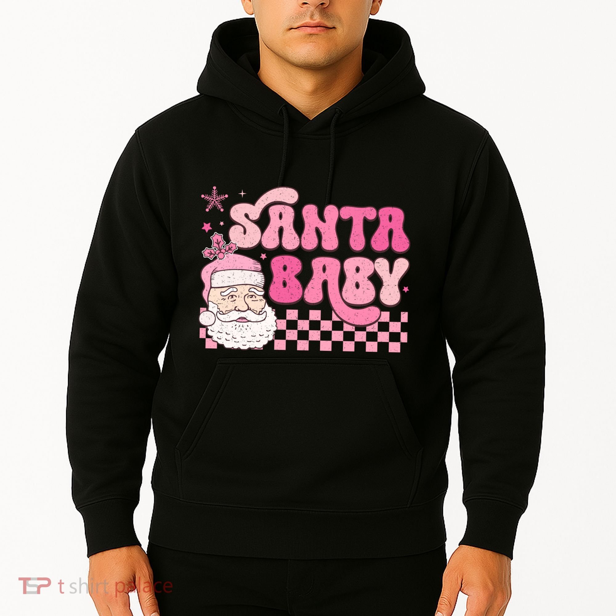 Santa Baby Festive Holiday Graphic Hoodie