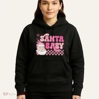 Santa Baby Festive Holiday Graphic Hoodie thumb 5