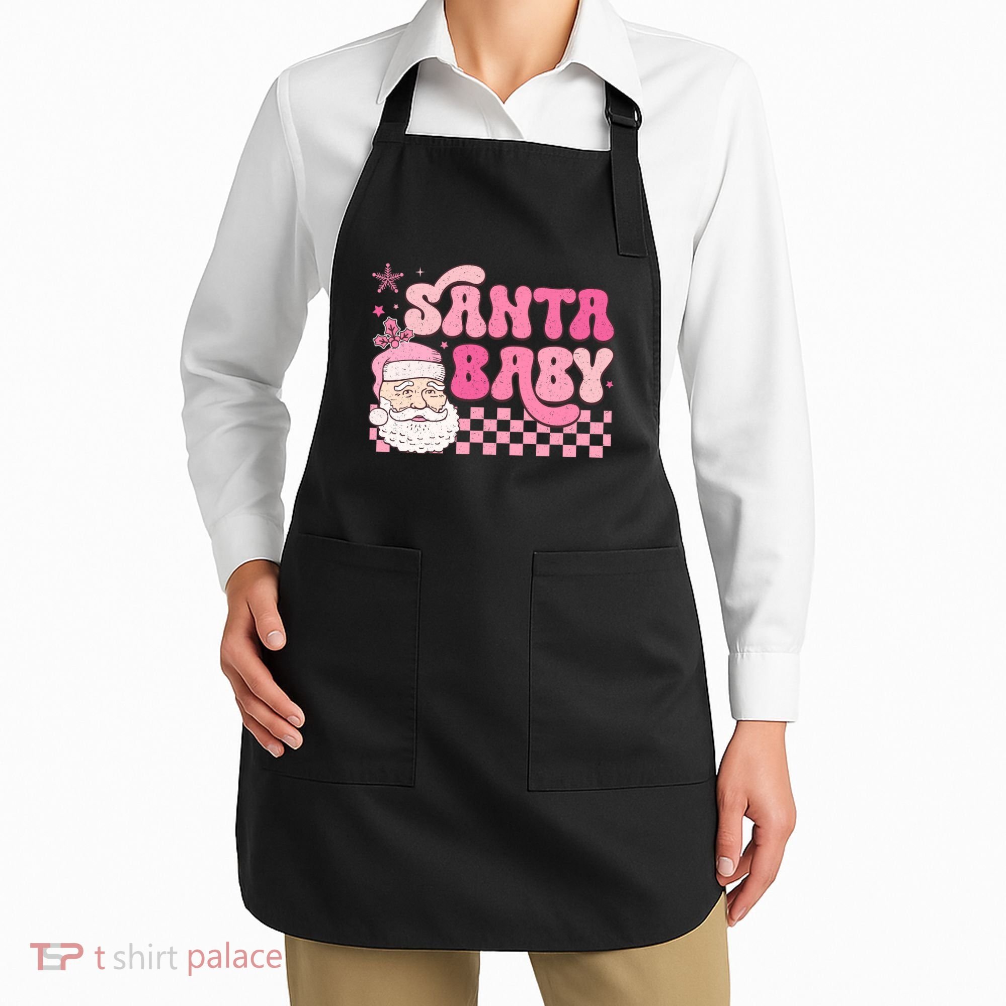 Santa Baby Festive Holiday Graphic Apron