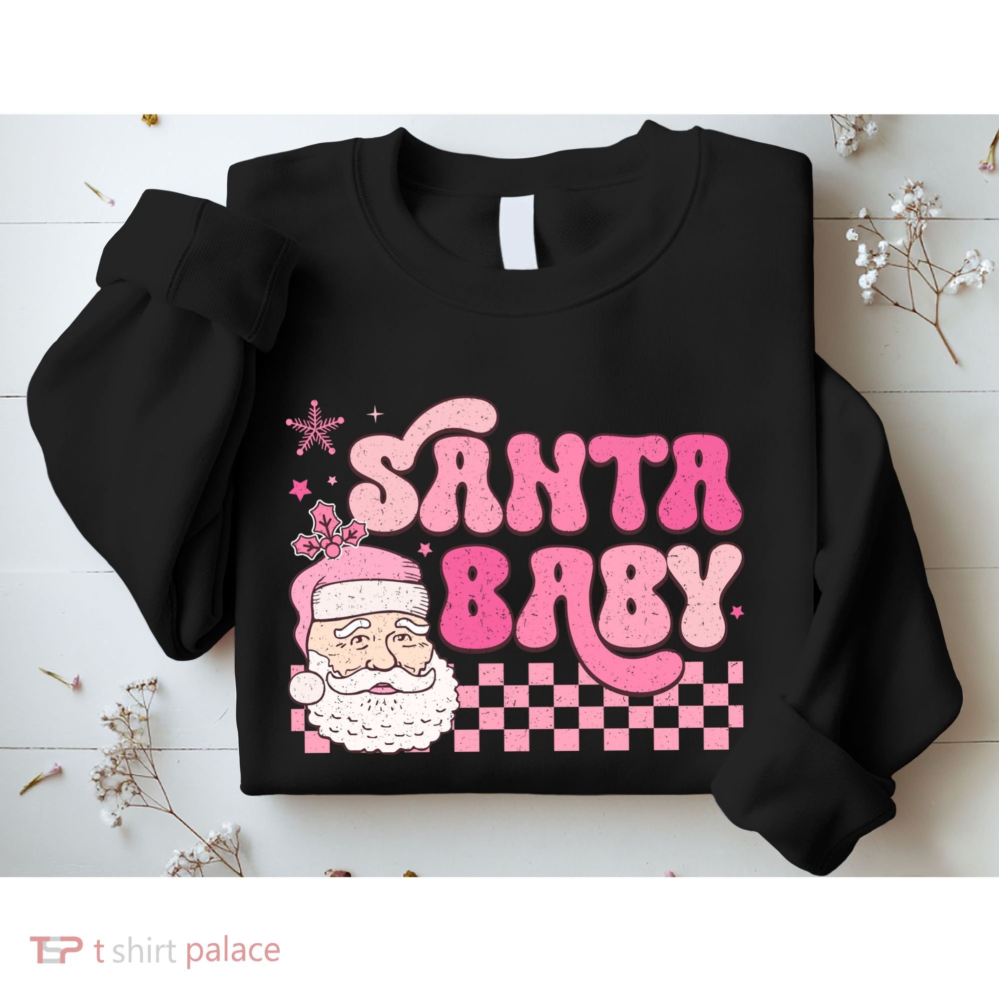 Santa Baby Festive Holiday Graphic Sweatshirt