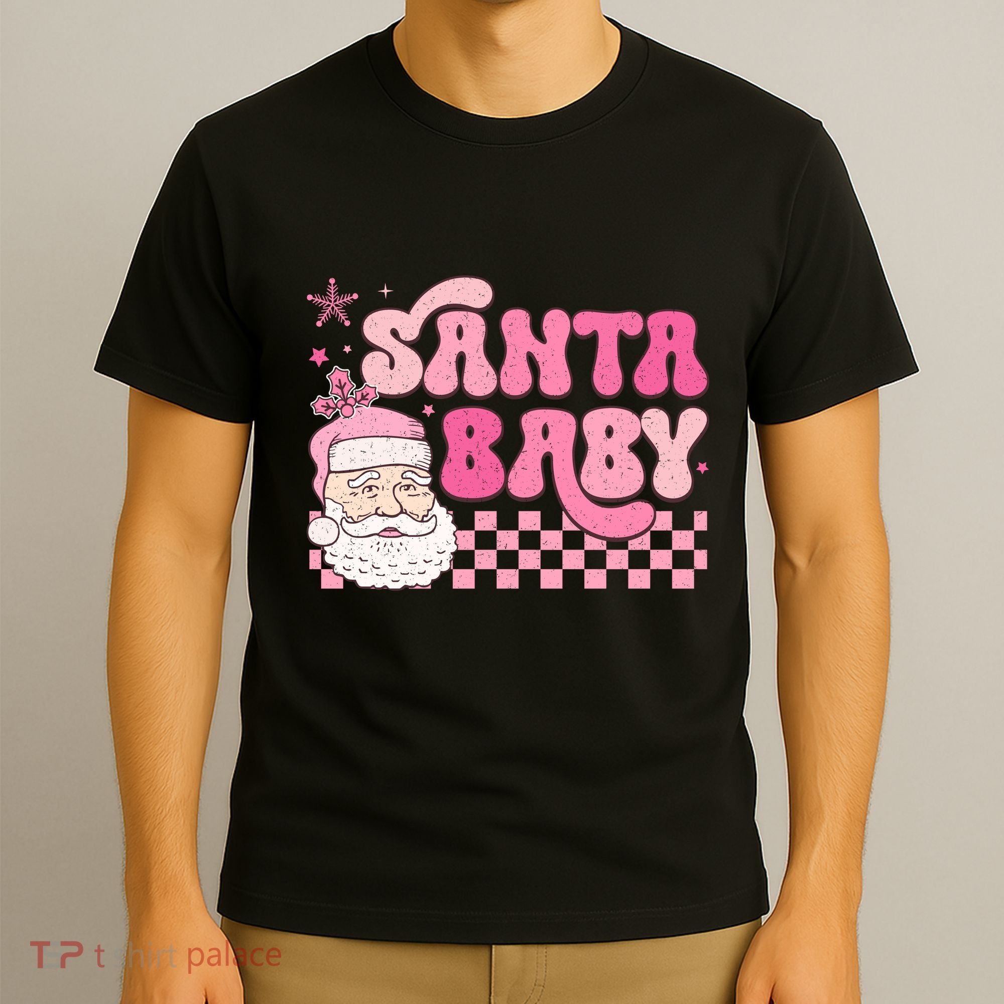 Santa Baby Festive Holiday Graphic T-Shirt