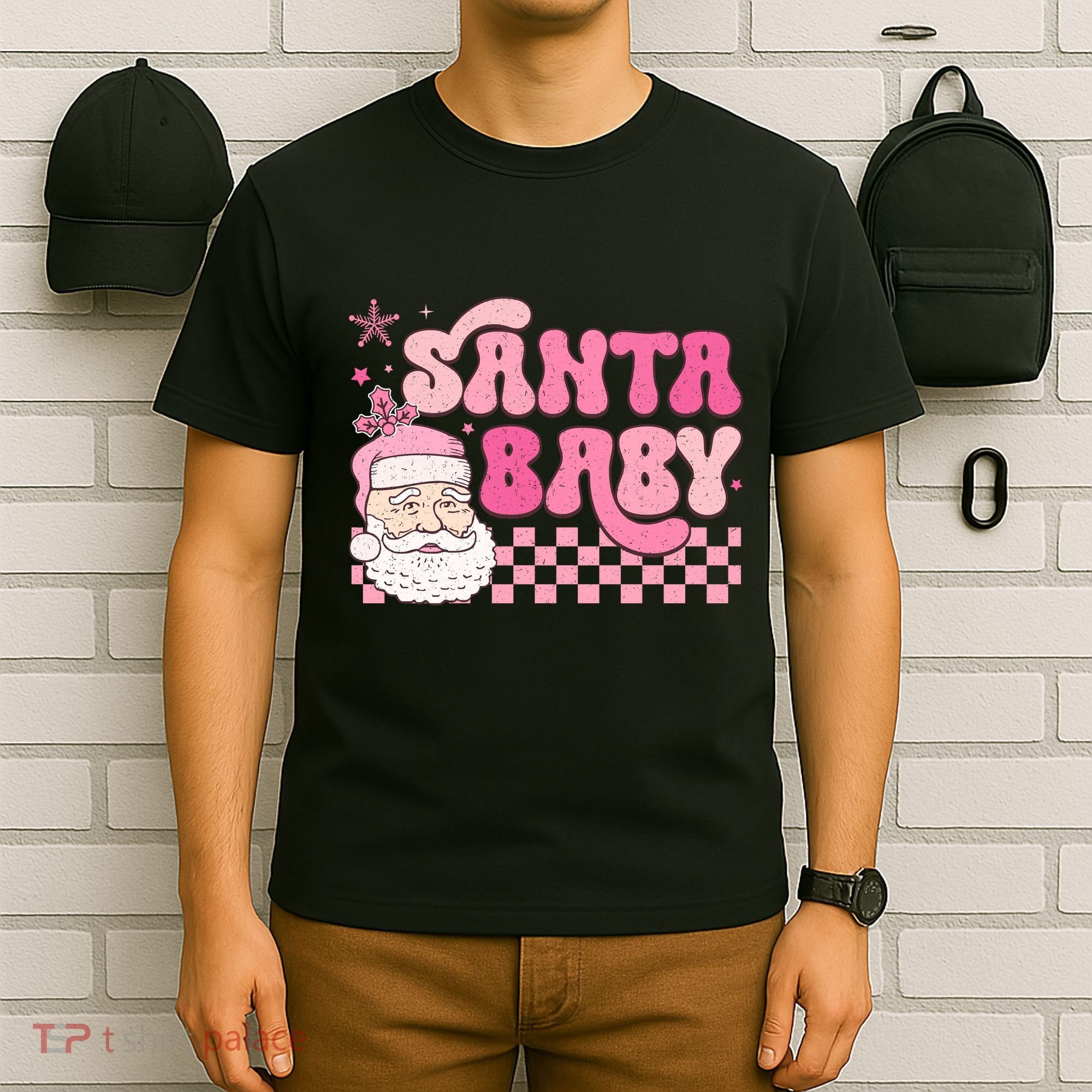 Santa Baby Festive Holiday Graphic T-Shirt