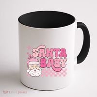 Santa Baby Festive Holiday Graphic Coffee Mug thumb 1