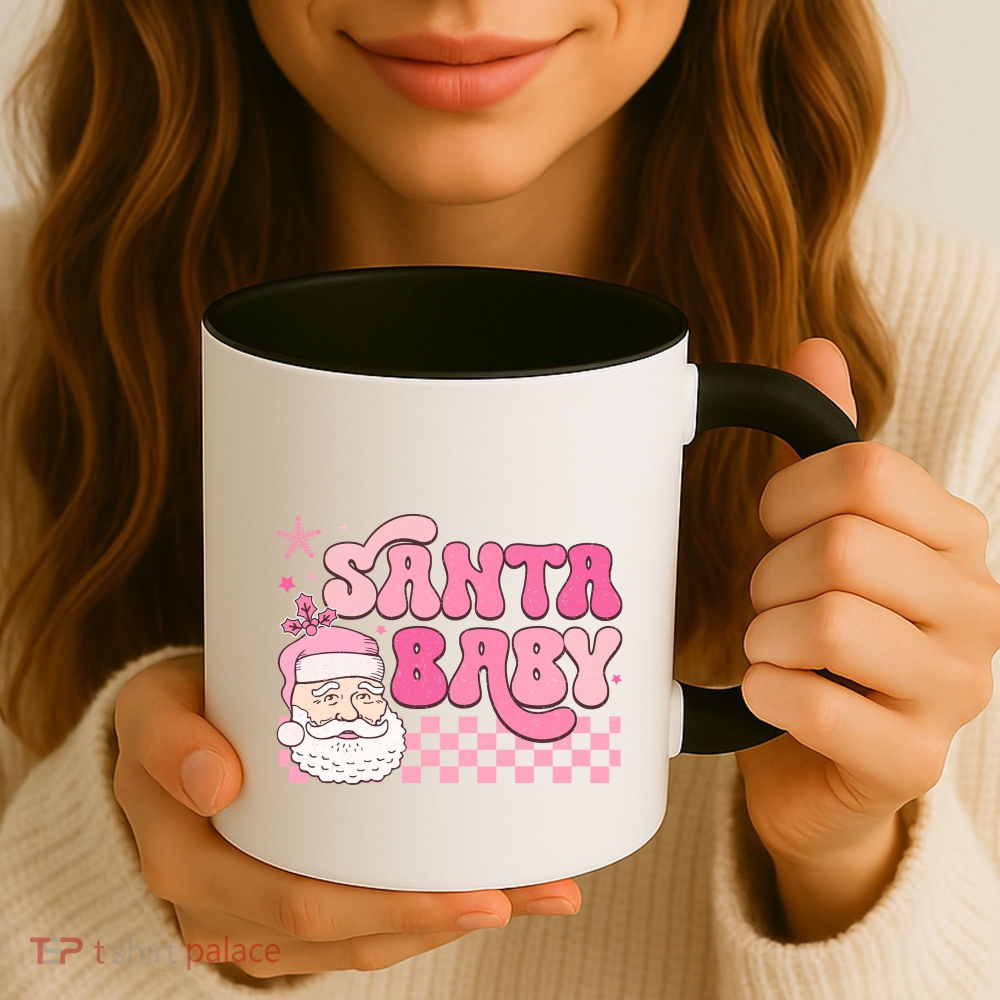 Santa Baby Festive Holiday Graphic Coffee Mug