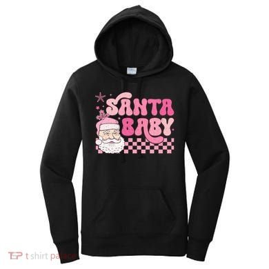 Santa Baby Festive Holiday Graphic Women's Hoodie