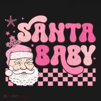 Santa Baby Festive Holiday Graphic Women's Hoodie thumb 2