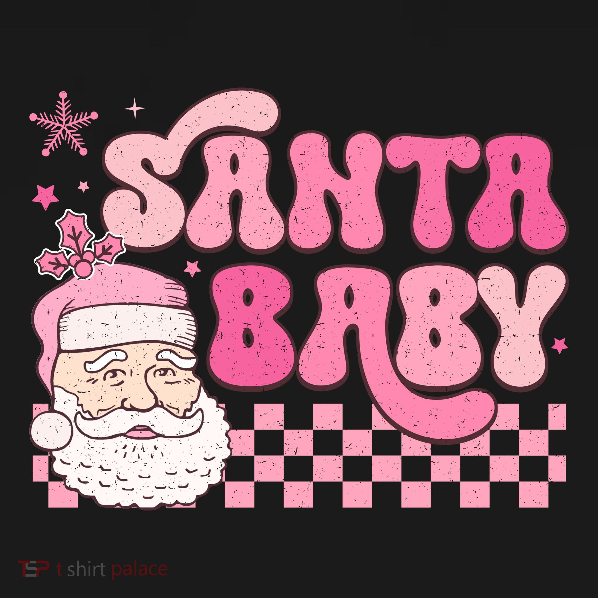 Santa Baby Festive Holiday Graphic Women's Hoodie