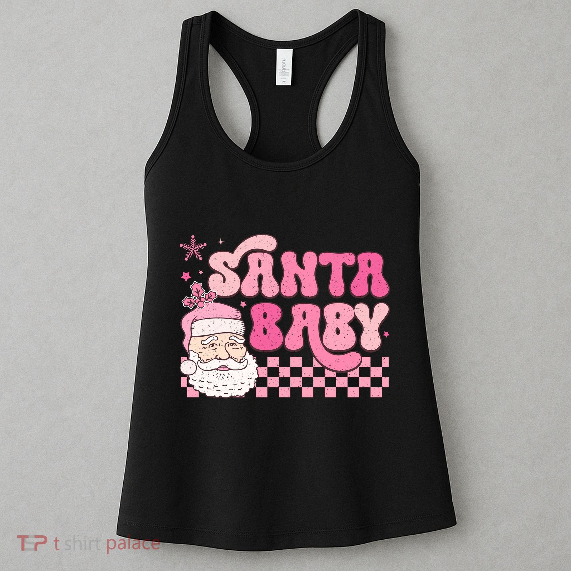 Santa Baby Festive Holiday Graphic Women's Tank Top