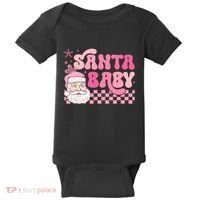 Santa Baby Festive Holiday Graphic Baby Bodysuit thumb 0