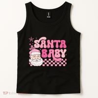 Santa Baby Festive Holiday Graphic Tank Top thumb 2