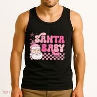 Santa Baby Festive Holiday Graphic Tank Top thumb 3